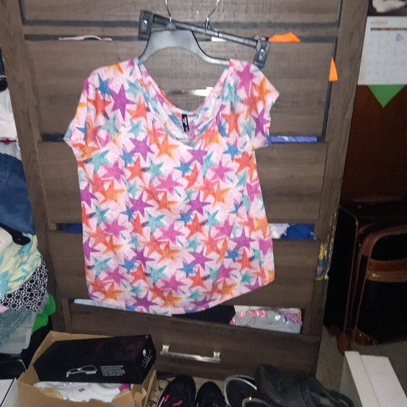 TORRID off shoulder star print pajama top 0XL - Picture 7 of 7